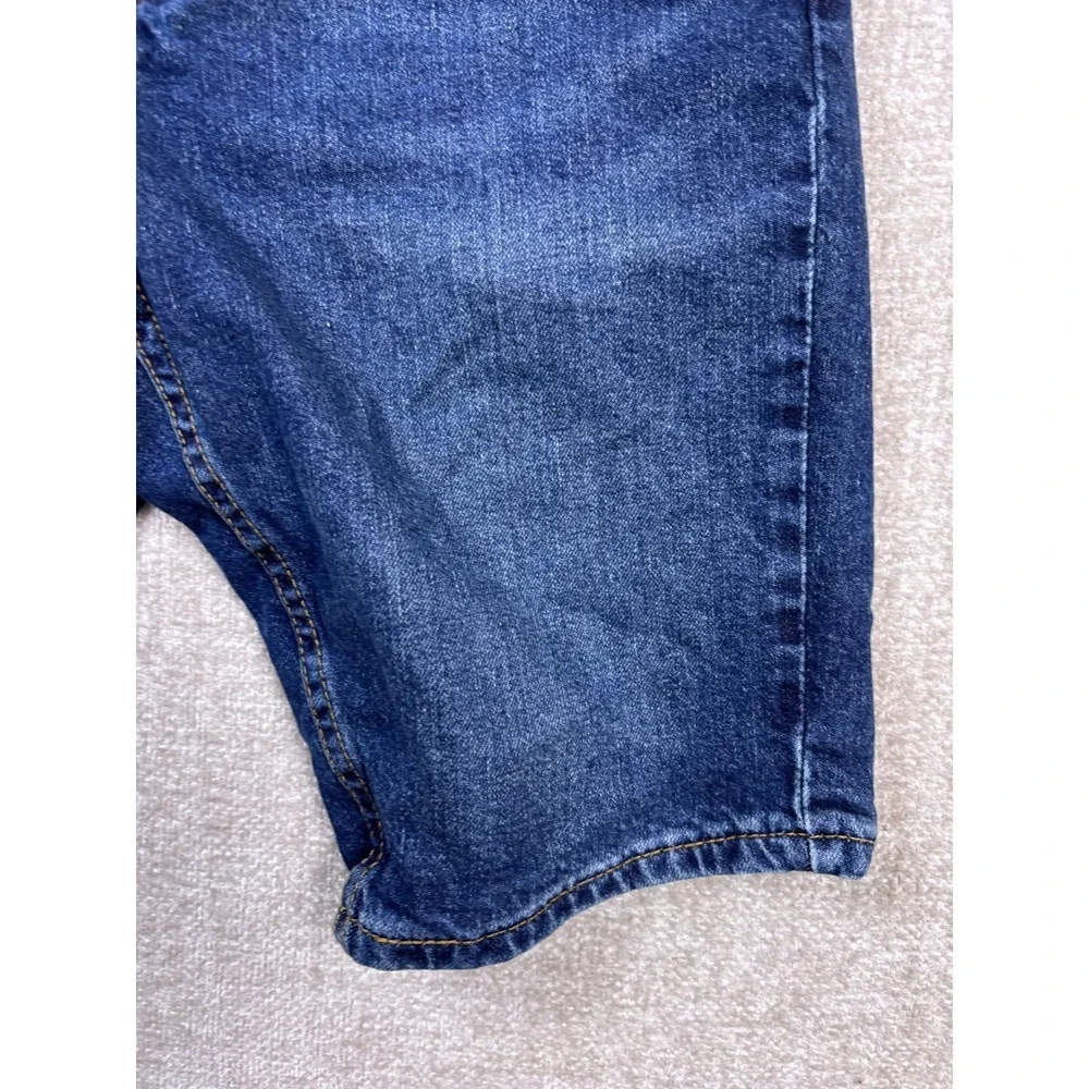 Levis 412 Slim Fit Denim Shorts Mens 28 Dark Wash Blue Jean Shorts